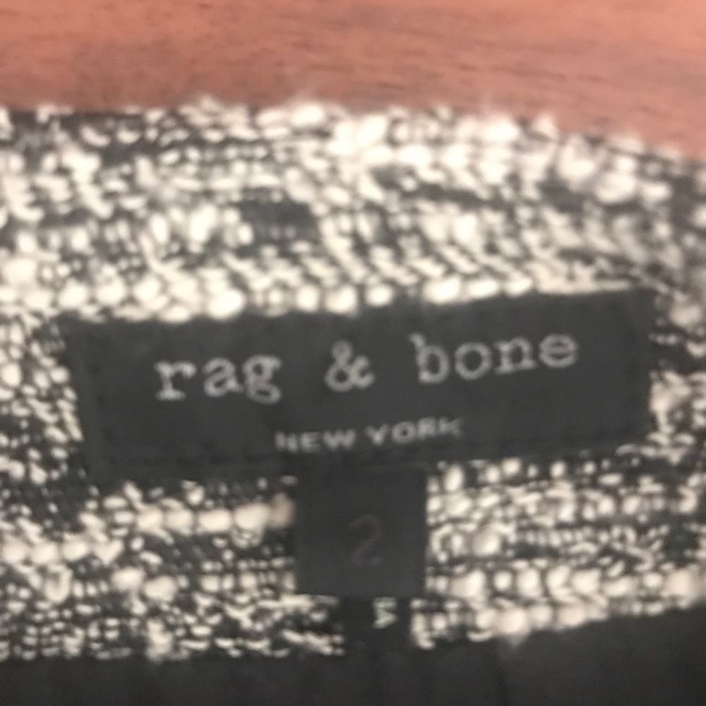 Rag & bone black and white mini skirt size 2 - Picture 2 of 3